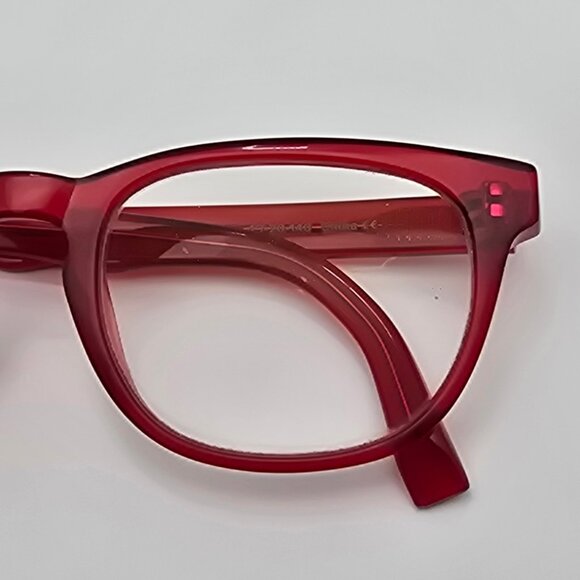 Warby Parker Preston 613 Maraschino Cherry Red Eyeglasses Frame w Case 49-20-140 - Picture 12 of 15